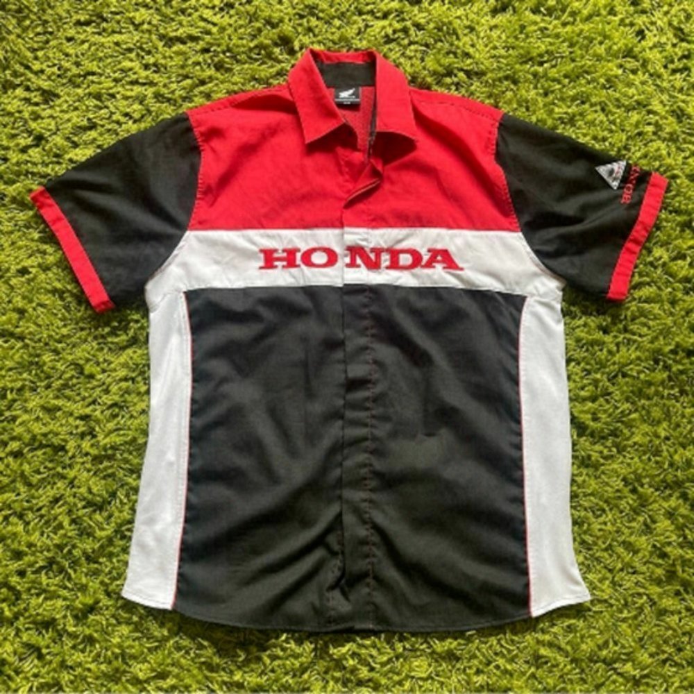 Honda Button?Up Short Sleeve Tshirt